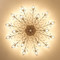KEITH Metal Flower Ceiling Light Crystal Modern Style