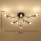 KEITH Metal Flower Ceiling Light Crystal Modern Style