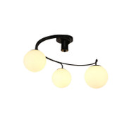 KOSMO Glass Ball LED Ceiling Light for Living Room, Bedroom & Dining - Modern Style