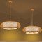 New Chinese LED Pendant Light Bamboo Lantern Shape Tearoom Dining Room