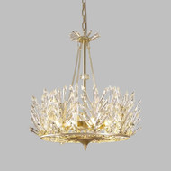 ARDEN K9 Crystal Crown Pendant Light for Dining Room, Restaurant & Cafe - Modern Style