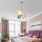 Modern LED Chandelier Light Glass Spheres Shade Metal Light Living Room Decor