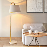 Zatanna, scandinavian floor lamp  with marble base for modern and nordic interior design