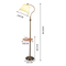 Vienna White, Stick Floor Lamp with shelf for Vintage and Traditional (dimension)