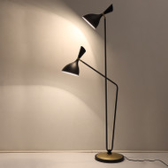 Modern Simple LED Floor Lamp Double Head Protect Eyes Read Living room Bedroom