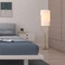 Modern LED Floor Lamp Fabric Lampshade Elegant Bedroom Living room from Singapore best online lighting shop horizon lights detail