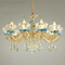 Royale Ceremic and Crytal Chandelier Light European Style