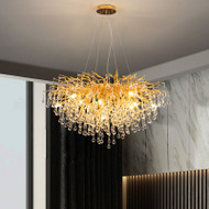 ESPOIR Coral Reef Crystal Chandelier for Living Room & Dining - Post Modern Style 