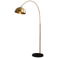 Modern LED Floor Lamp Brass Marble Base Classic Living Study room