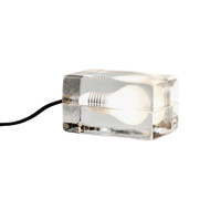 SIGRID Glass Ice Cube Table Lamp for Living Room, Bedroom & Study - Modern Style
