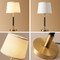 American Style LED Table Lamp Brass Fabric Lampshade Bedroom Living Room