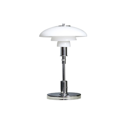 Modern LED Table Lamp Glass Shade Iron Bedroom Study Room Decor