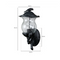 Waterproof LED Outdoor Wall Light Aluminum Bird Decoration Glass Shade IP23