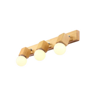 THEO Rotatable Wooden Mirror Wall Light for Bathroom Hotel - Modern Style