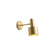 JULES Brass Wall Light for Sitting Room, Living Room & Study - Modern Style