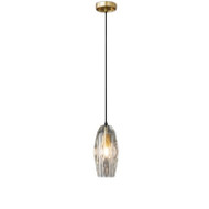Modern LED Pendant Light Brass Glass Artistic Dining Hall Bar Lighting