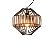 SUVA Crystal Pendant Light for Bar & Living Room - Industrial Style