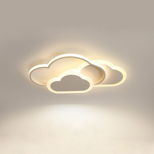 Dimmable Aluminum Acrylic Metal Cloud Modern LED Ceiling Light Kids Bedroom