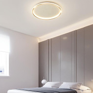 Golden Aluminum PMMA Annulus Ceiling Light for Modern and Minimaliam