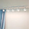 Modern LED Track Light Metal Ball Lampshade Rotatable Living Room