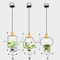 Modern LED Pendant Light Creative Glass Metal Wood Bar Dining Room Decor