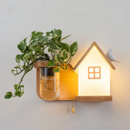 IVY Wood Wall Light for Bedroom & Living Room - Modern Style