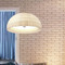Modern LED Pendant Light Cloth Semicircle Shade Metal Dining Living Room from Singapore best online lighting shop horizon lights