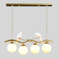 CARMEN Glass Bird Pendant Light for Dining Room & Kitchen Island - Modern Style