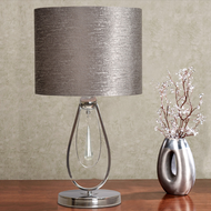 Modern LED Table Lamp Fabric Lampshade Metal Crystal Decoration Living Room Bedroom from Singapore best online lighting shop horizon lights