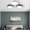 Modern LED Ceiling Light Metal Acrylic Wood Round Shape Bedroom Living Room from Singapore best online lighting shop horizon lights

