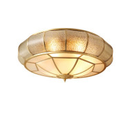 AUSTIN Brass LED Ceiling Light for Living Room, Bedroom & Dining - American Style
