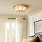 JEREMIAH Copper LED Ceiling Light for Living Room, Dining Room & Bar - American Style 