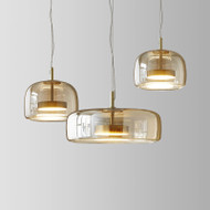 BEAU Glass Pendant Light for Bar, Shop & Dining Room - Modern Style