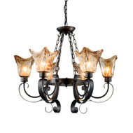 Elegante Glass Chandelier American Retro 