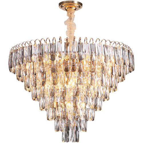 ROYALE K9 Crystal Chandelier Light for Living Room, Bedroom & Dining - Modern Style