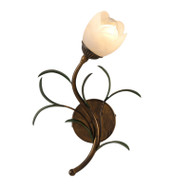 FLEUR Glass Flower Wall Light for Living Room, Bedroom & Study - American Country Style