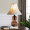 Modern LED Table Lamp Fabric Shade Resin Metal Violin Book Base Unique Home Decor from Singapore best online lighting shop horizon lights