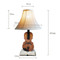 Modern LED Table Lamp Fabric Shade Resin Metal Violin Book Base Unique Home Decor from Singapore best online lighting shop horizon lights