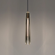 Post-modern LED Pendant Light Crystal Brass Pipe Shape Fancy Bar Dining Room