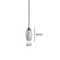 Modern LED Pendant Light Crystal Elliptical Shape Brass Bedroom Bar Decor