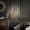 Modern LED Pendant Light Crystal Elliptical Shape Brass Bedroom Bar Decor