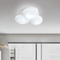 Modern LED Ceiling Light Glass Shell Shade Metal Creative Living Room Bedroom