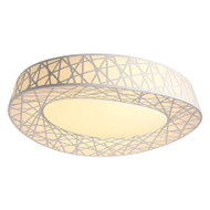 Modern LED Ceiling Light Metal Acrylic Bird Nest Shape Creative Bedroom Living Room