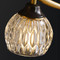 Modern LED Ceiling Light Glass Ball Diamond Cutting Shade Copper Living Room Bedroom