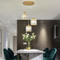 Modern LED Pendant Light Glass Tubes Shade Metal Elegant Bar Dining Room