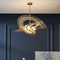 EVANGELINE Glass Chandelier Light for Living Room, Dining Room & Bar - Nordic Style