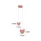 Modern LED Pendant Light Acrylic Metal Heart Butterfly Flower Cute Dining Room Bar Decor