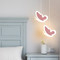 Modern LED Pendant Light Acrylic Metal Heart Butterfly Flower Cute Dining Room Bar Decor