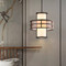 New Chinese Style LED Pendant Light Metal Frame Glass Lampshade Bedroom