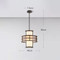 New Chinese Style LED Pendant Light Metal Frame Glass Lampshade Bedroom